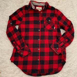 Women’s Buffalo Plaid Flannel Shirt ~XS